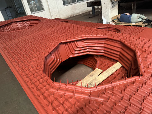 Optimale waterwarmteverdeling Buizenketel Membraan Muurconstructie Schilderkunst