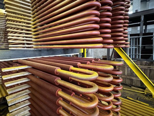12.7-18mm basispijp O.D. spiraalvinnen buis geëxtrudeerd gezaagd geverfd